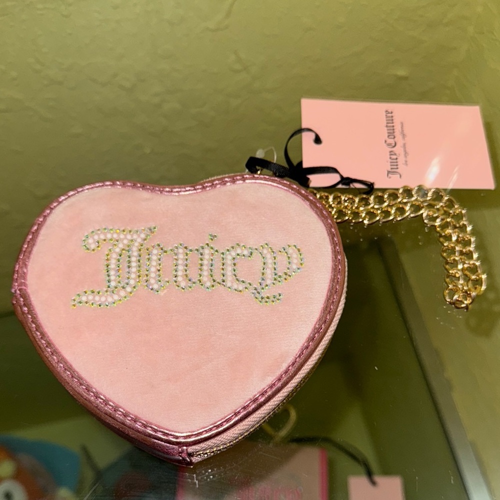 Juicy Couture Pink Heart-Shaped wristlet